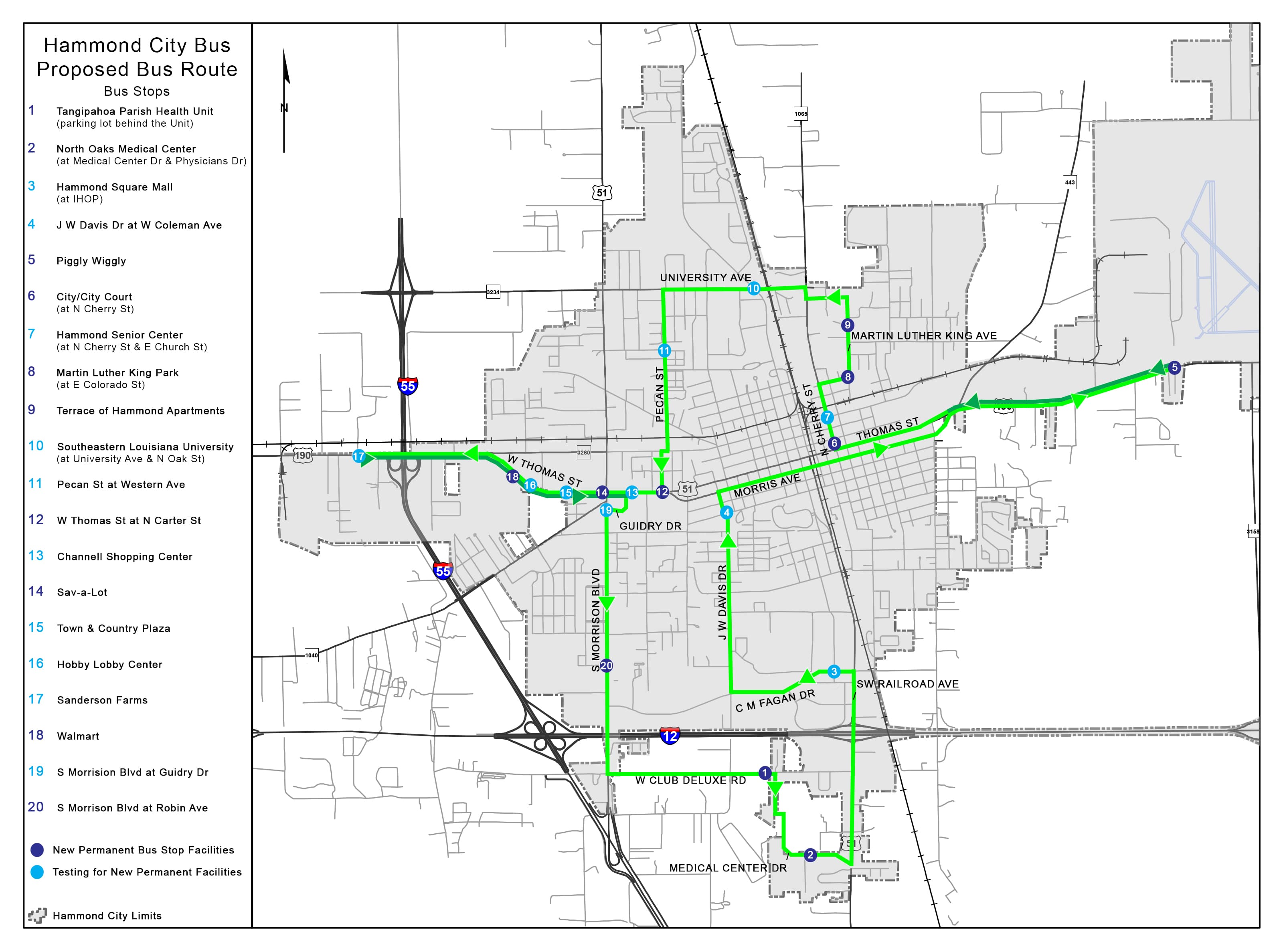 The City of Hammond, LA » Hammond City Bus
